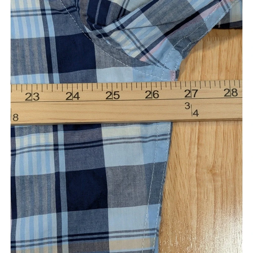 Lot of 2‎ US Polo Assn Mens 2XL Short Sleeve Button Down Plaid Cotton Shirts
